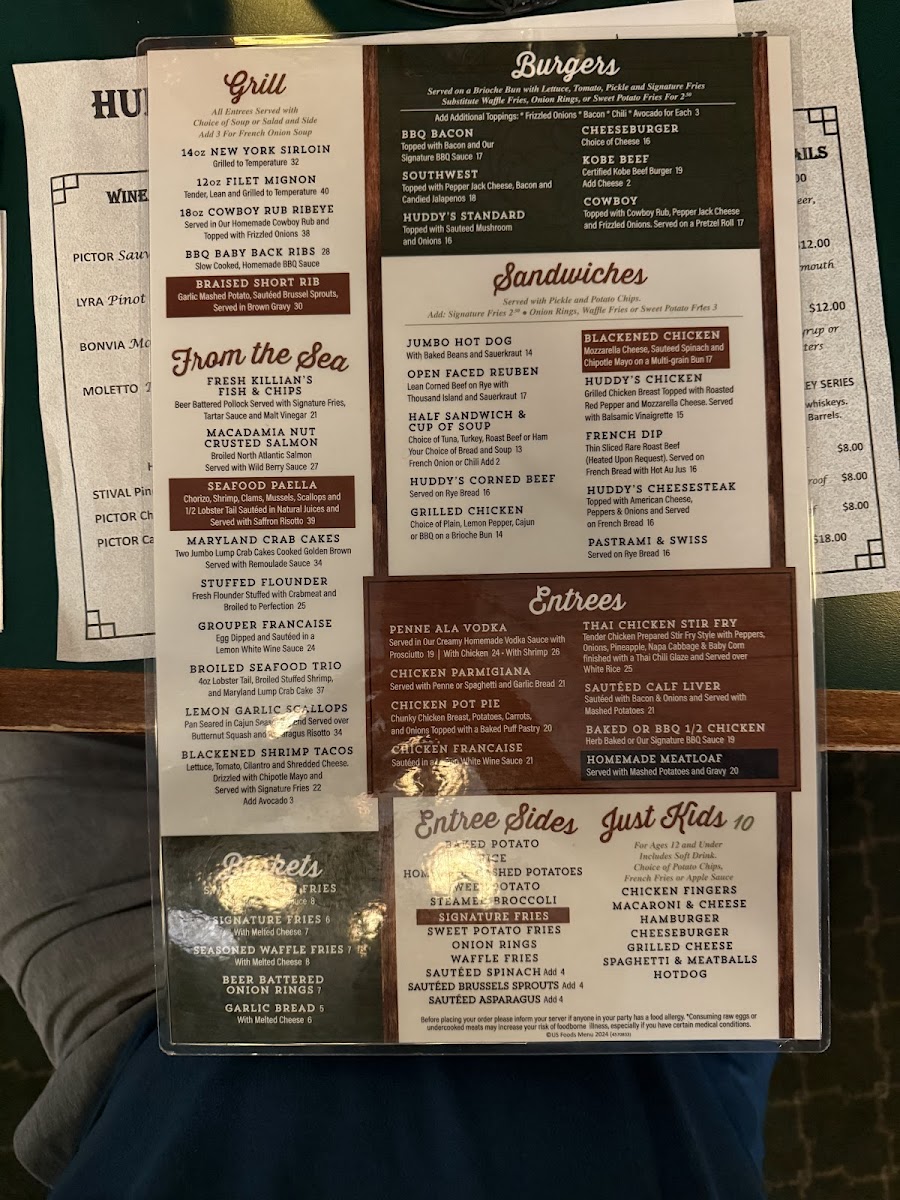 Huddy's Inn Menu - Image 5